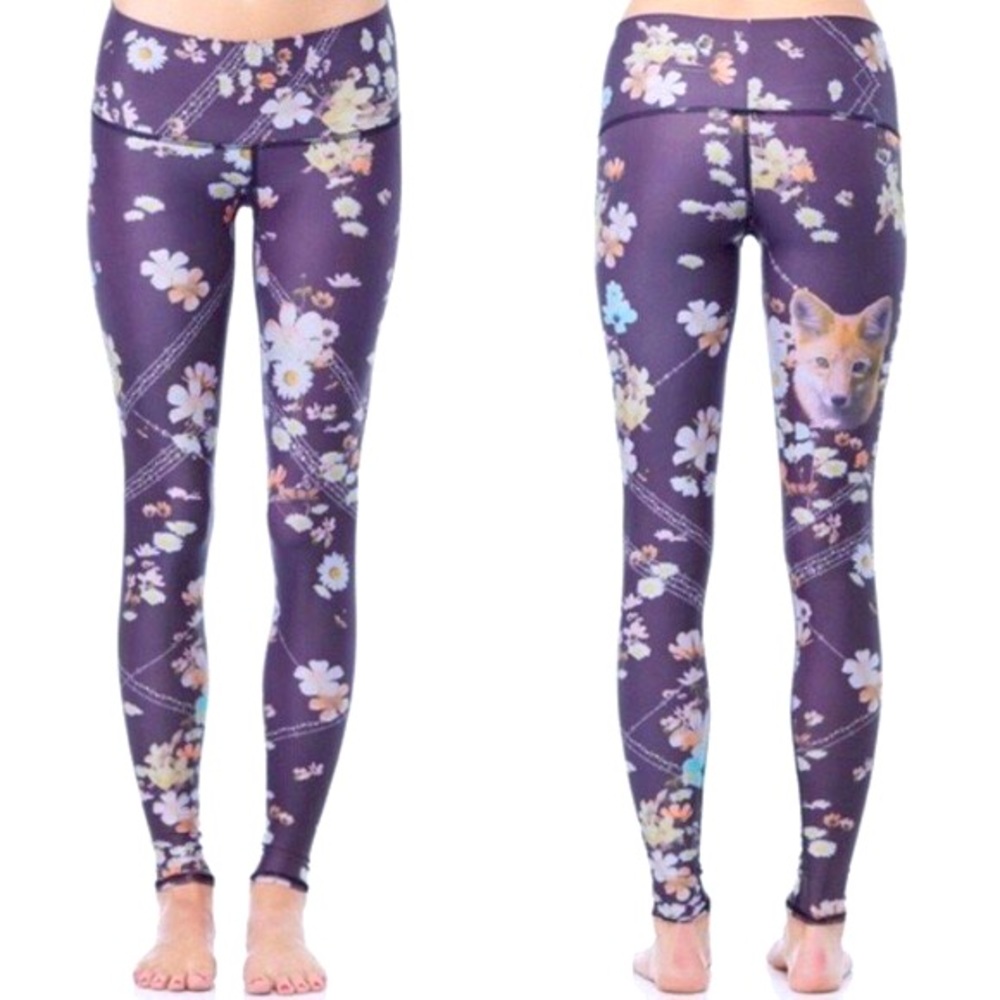 Teeki  wildflower high waisted vintage leggings